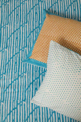 Sootisyahi 'Dream of Waves' Handblock Printed Cotton Bedsheet - SootiSyahi