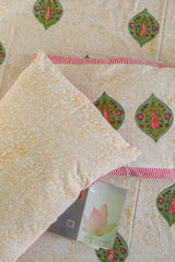 Sootisyahi 'Essence of color' Handblock Printed Cotton Bedsheet - SootiSyahi