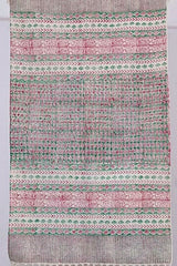 SootiSyahi 'Imperfectly Perfect' Handblock Printed Cotton Dhurrie Rug - SootiSyahi