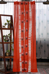 SootiSyahi 'Madhuban' Handblock Printed Cotton Door Curatin - SootiSyahi