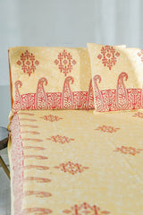 SootiSyahi 'Modern Motley' Handblock Printed Cotton Bedsheet - SootiSyahi