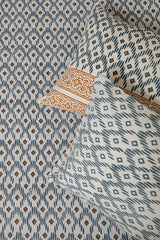 Sootisyahi 'Sparkling Starts' Handblock Printed Cotton Bedsheet - SootiSyahi